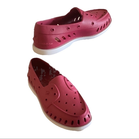 SPERRY Top-Sider Loafer A/O Non Marking Boat Shoe Red Size 11 NWT - Picture 5 of 14